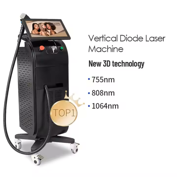 755 808 1064 Laser Hair Removal Skin Cooling Laser Hair Removal 2400w Hair Remover Laser Single 50W - 图片 4